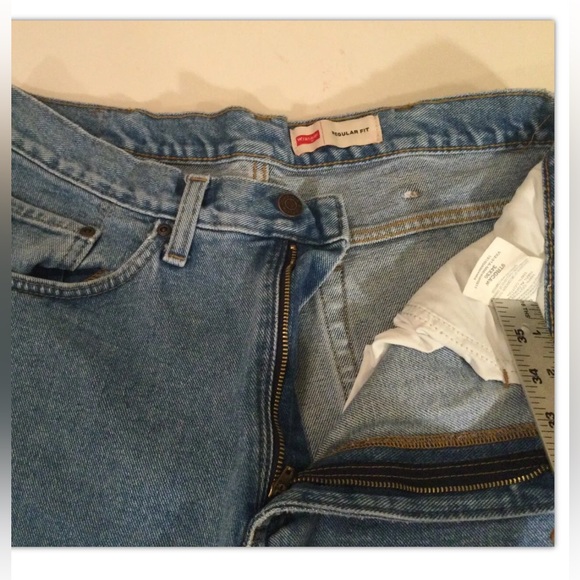 Wrangler Men’s 34x30 Regular Fit Denim Blue Jeans Measures 34x29 SASHA - Picture 5 of 6